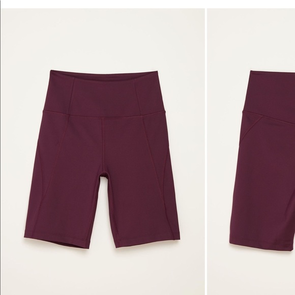 Girlfriend Collective Plum Bike Shorts NWT - Picture 5 of 5